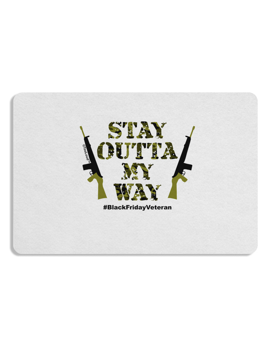 Black Friday Vet - Outta My Way Placemat Set of 4 Placemats-Placemat-TooLoud-White-Davson Sales