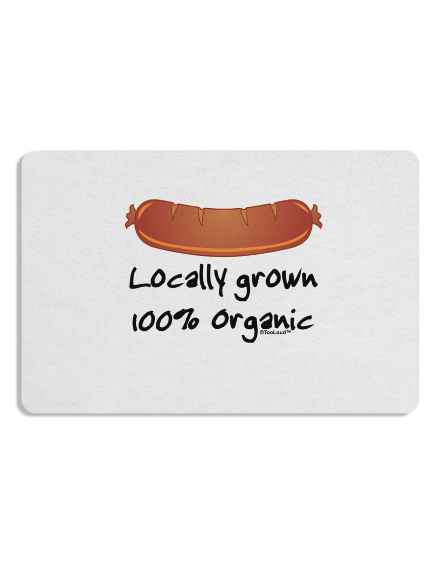 Locally Grown Organic Sausage Placemat Set of 4 Placemats-Placemat-TooLoud-White-Davson Sales