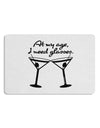 At My Age I Need Glasses - Martini Placemat by TooLoud Set of 4 Placemats-Placemat-TooLoud-White-Davson Sales