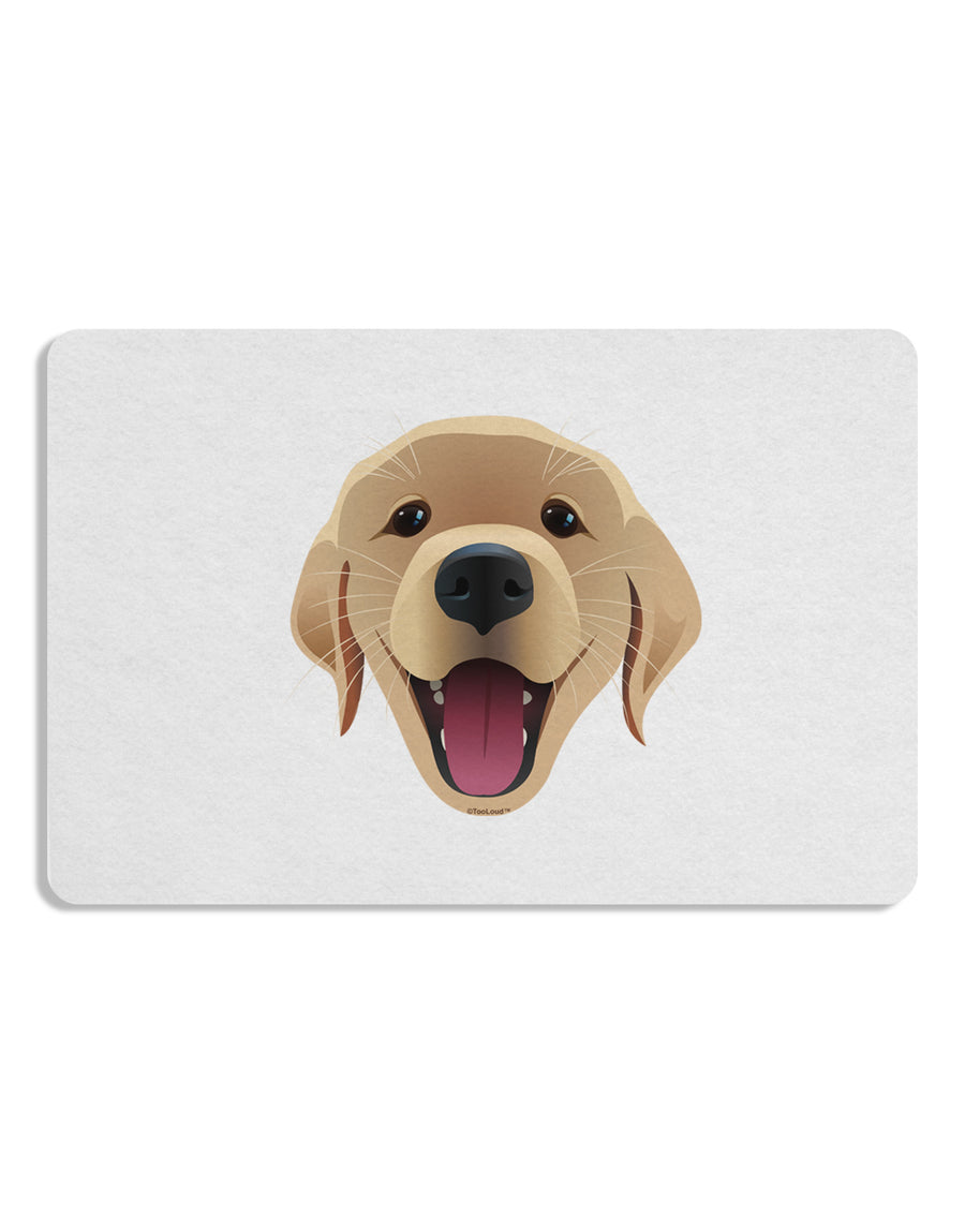 Cute Golden Retriever Puppy Face Placemat Set of 4 Placemats-Placemat-TooLoud-White-Davson Sales