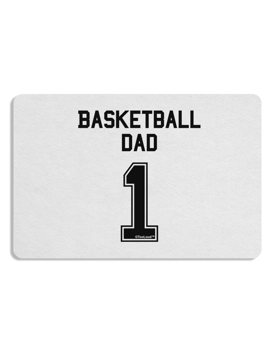 Basketball Dad Jersey Placemat by TooLoud Set of 4 Placemats-Placemat-TooLoud-White-Davson Sales