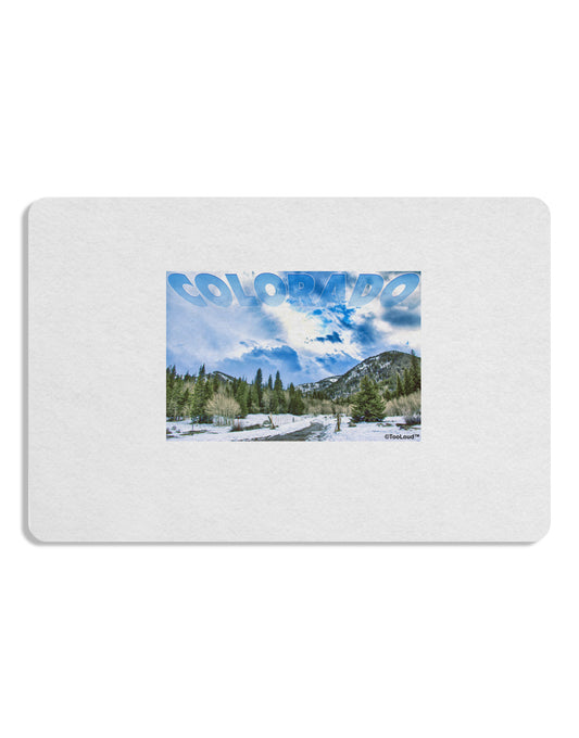 El Dora CO with Text Placemat Set of 4 Placemats-Placemat-TooLoud-White-Davson Sales
