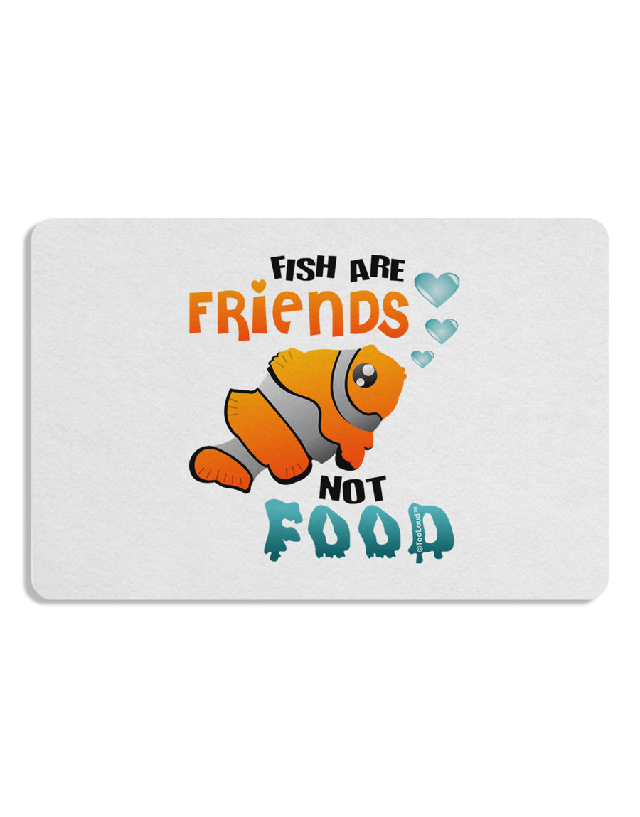 Fish Are Friends Not Food Placemat Set of 4 Placemats-Placemat-TooLoud-White-Davson Sales