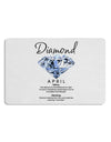 Birthstone Diamond Placemat by TooLoud Set of 4 Placemats-Placemat-TooLoud-White-Davson Sales