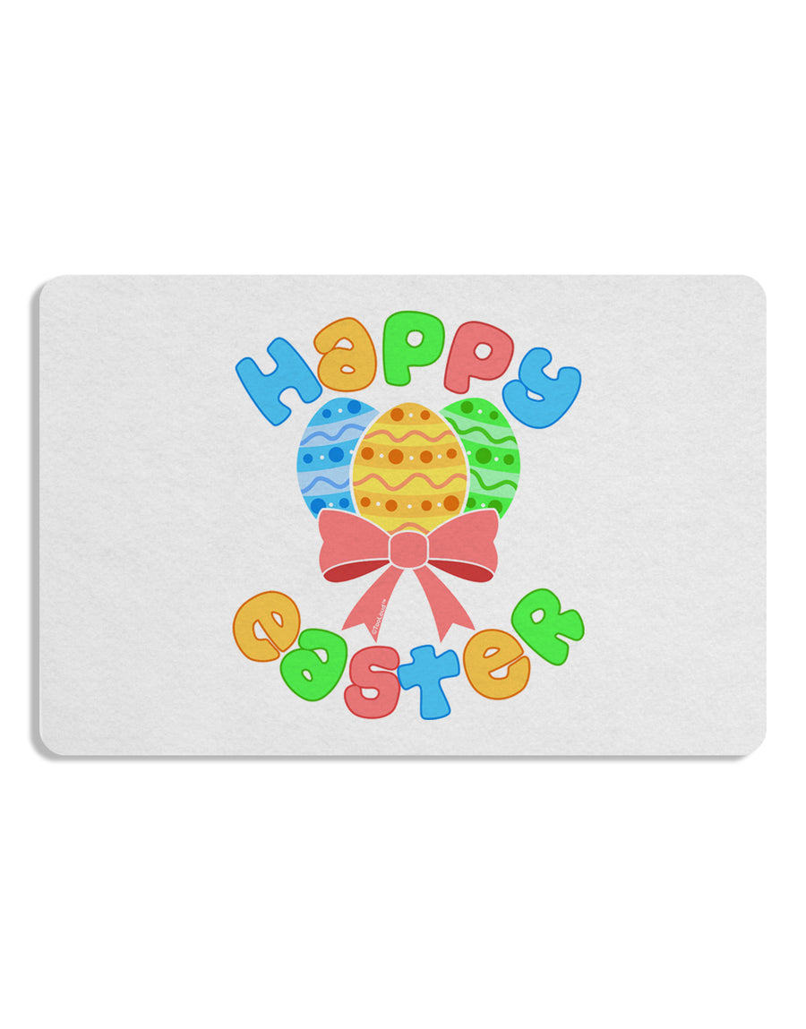 Happy Easter Easter Eggs Placemat by TooLoud Set of 4 Placemats-Placemat-TooLoud-White-Davson Sales