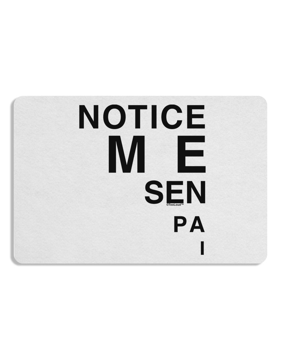 Notice Me Senpai Triangle Text Placemat Set of 4 Placemats-Placemat-TooLoud-White-Davson Sales