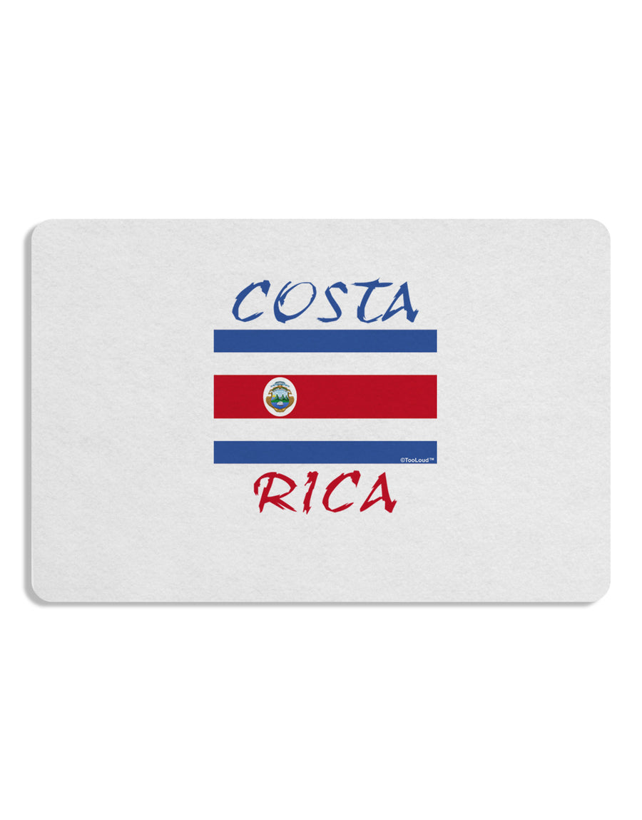 Costa Rica Flag Placemat Set of 4 Placemats-Placemat-TooLoud-White-Davson Sales