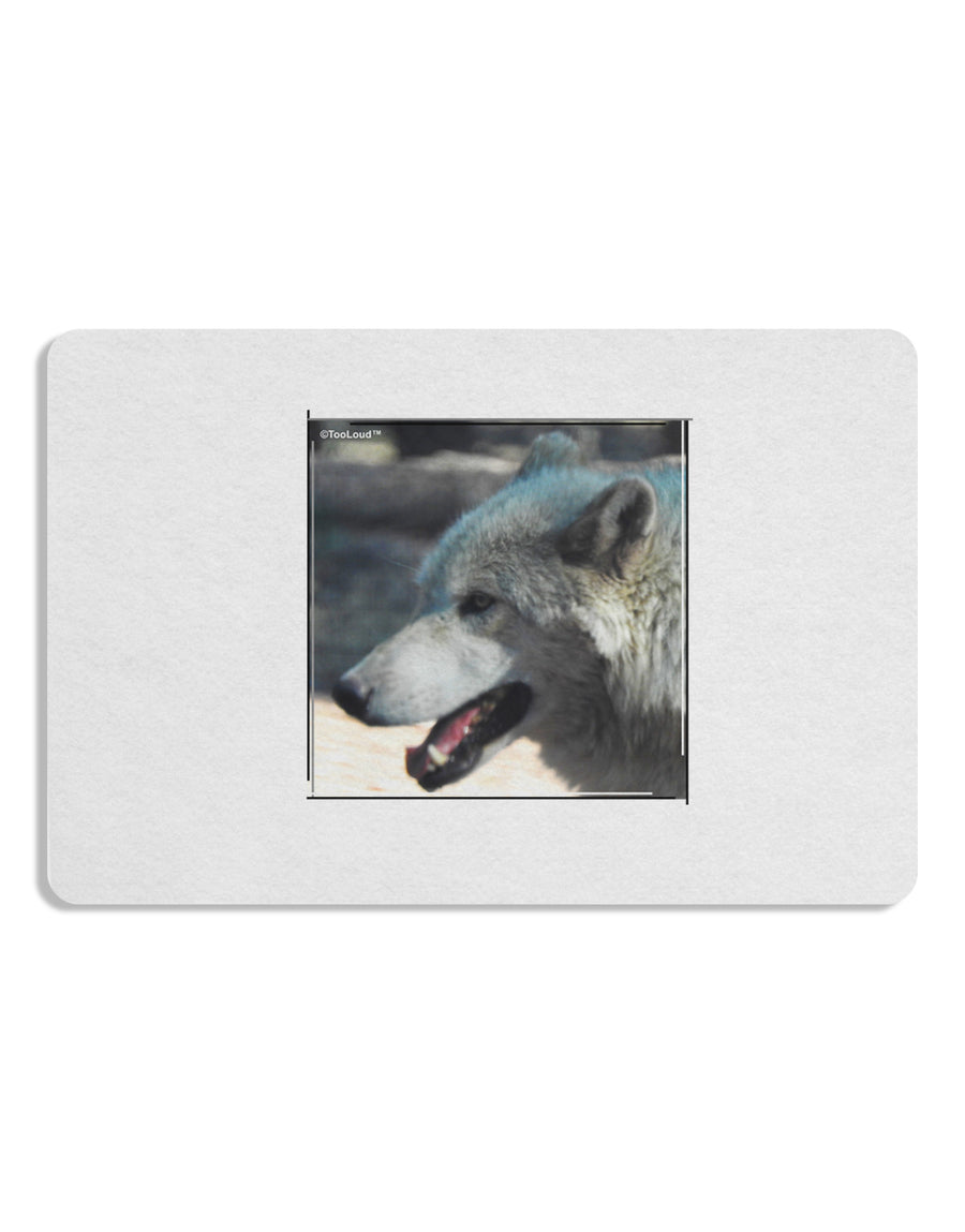 White Wolf Face Placemat Set of 4 Placemats-Placemat-TooLoud-White-Davson Sales