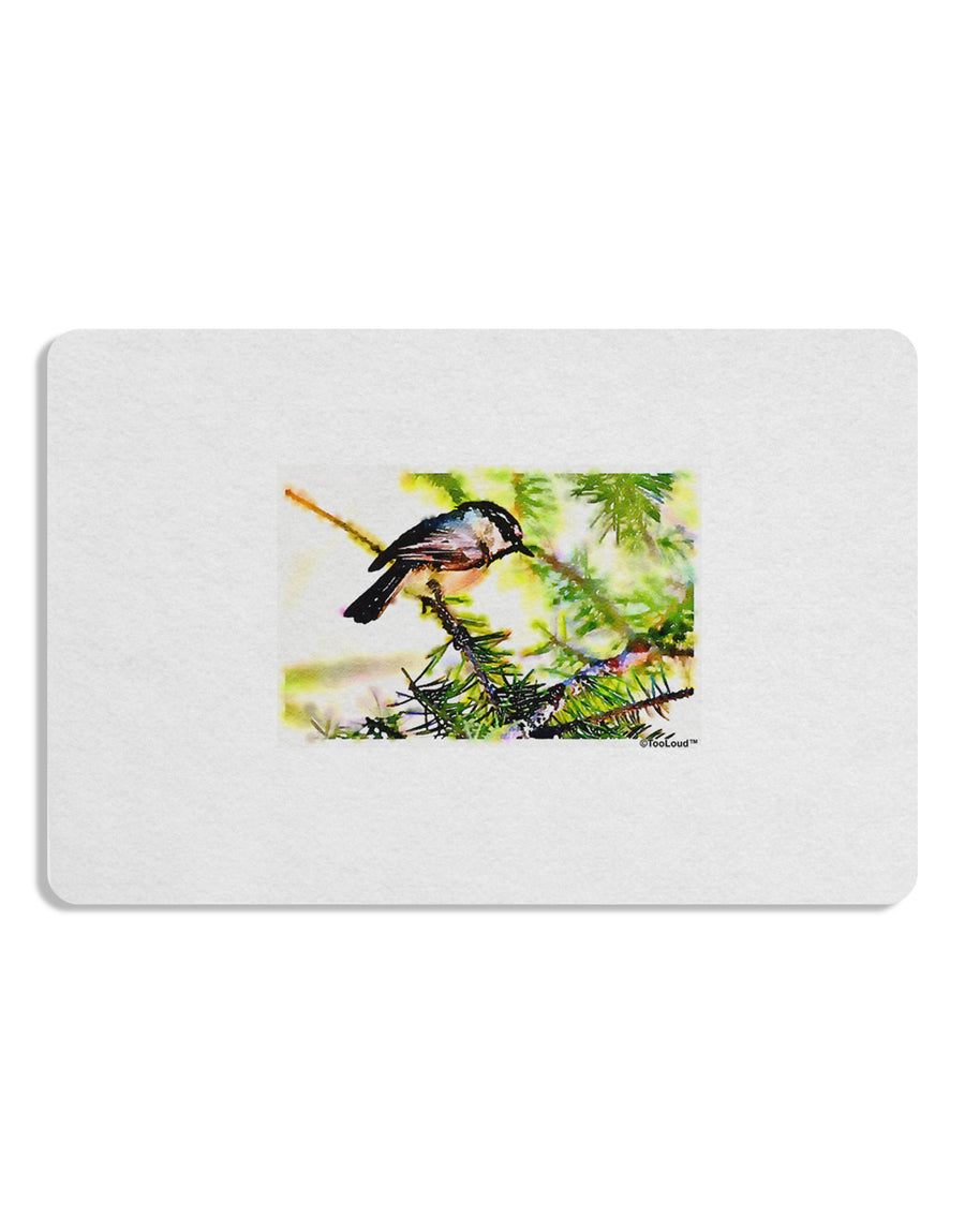 CO Chickadee Watercolor Placemat Set of 4 Placemats-Placemat-TooLoud-White-Davson Sales