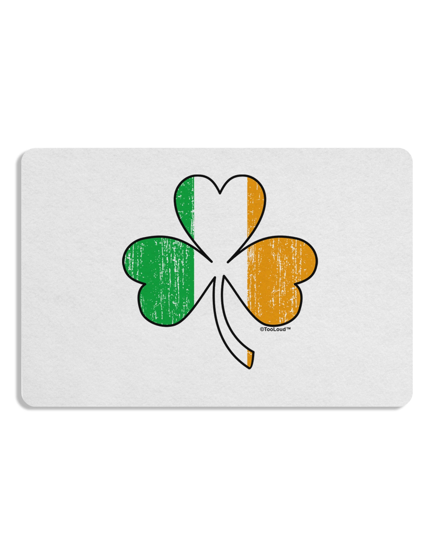 Irish Flag - Shamrock Distressed Placemat by TooLoud Set of 4 Placemats-Placemat-TooLoud-White-Davson Sales