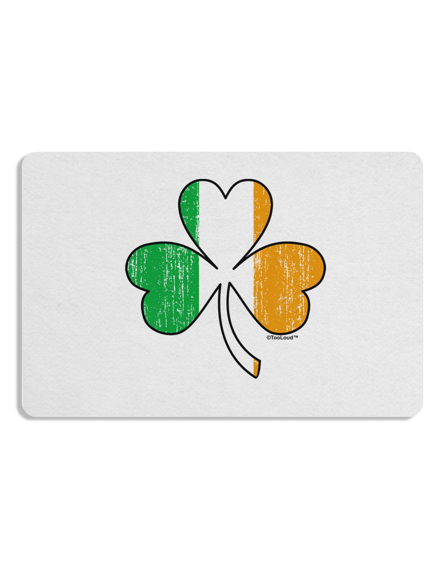 Irish Flag - Shamrock Distressed Placemat by TooLoud Set of 4 Placemats-Placemat-TooLoud-White-Davson Sales