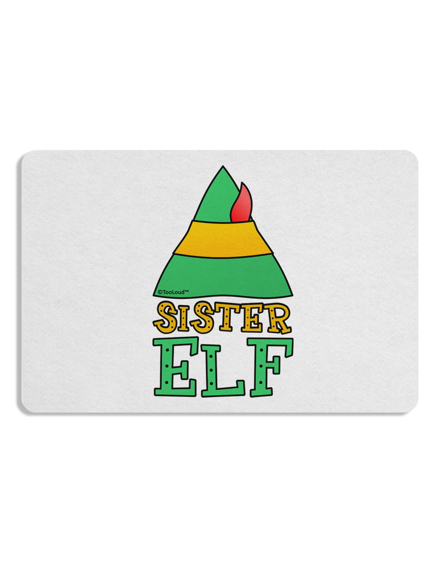 Matching Christmas Design - Elf Family - Sister Elf 12 x 18 Placemat by TooLoud Set of 4 Placemats-Placemat-TooLoud-White-Davson Sales