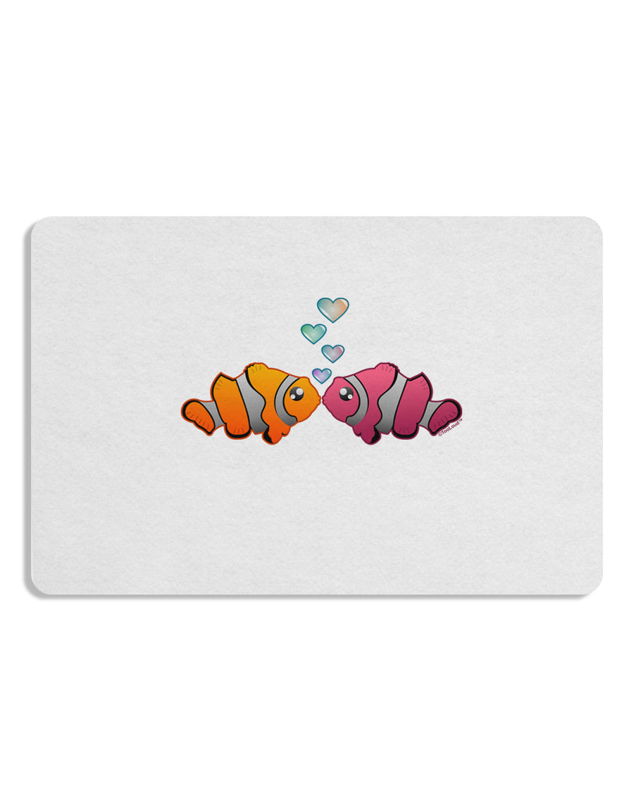 Kissy Clownfish Placemat Set of 4 Placemats-Placemat-TooLoud-White-Davson Sales