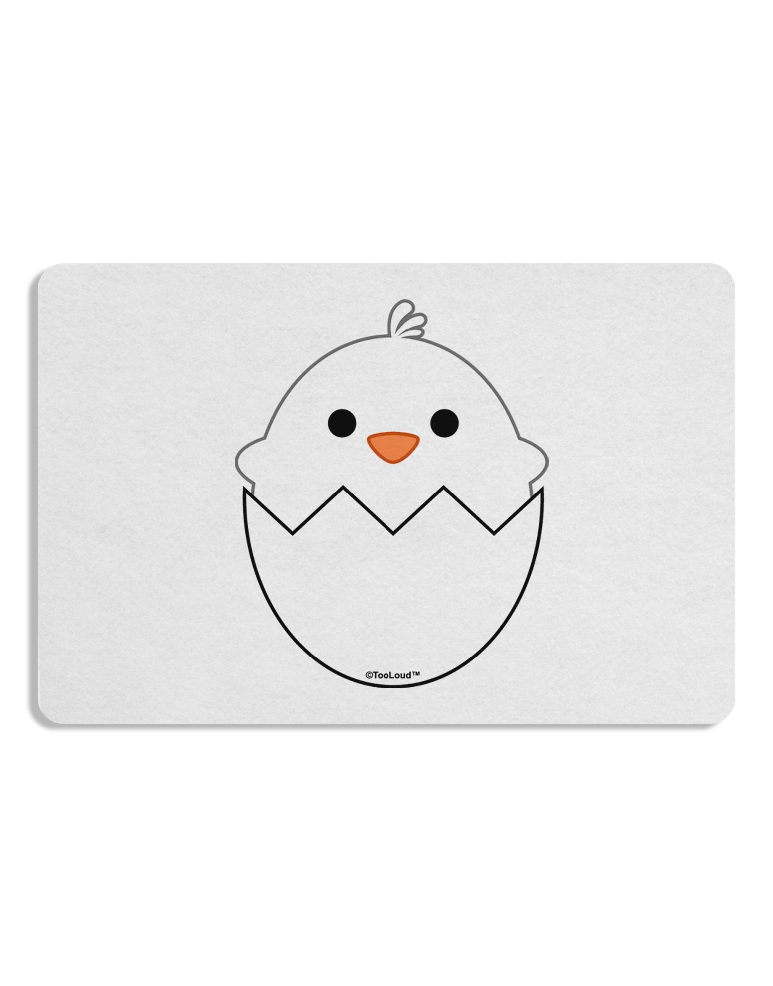 Cute Hatching Chick - White Placemat by TooLoud Set of 4 Placemats-Placemat-TooLoud-White-Davson Sales