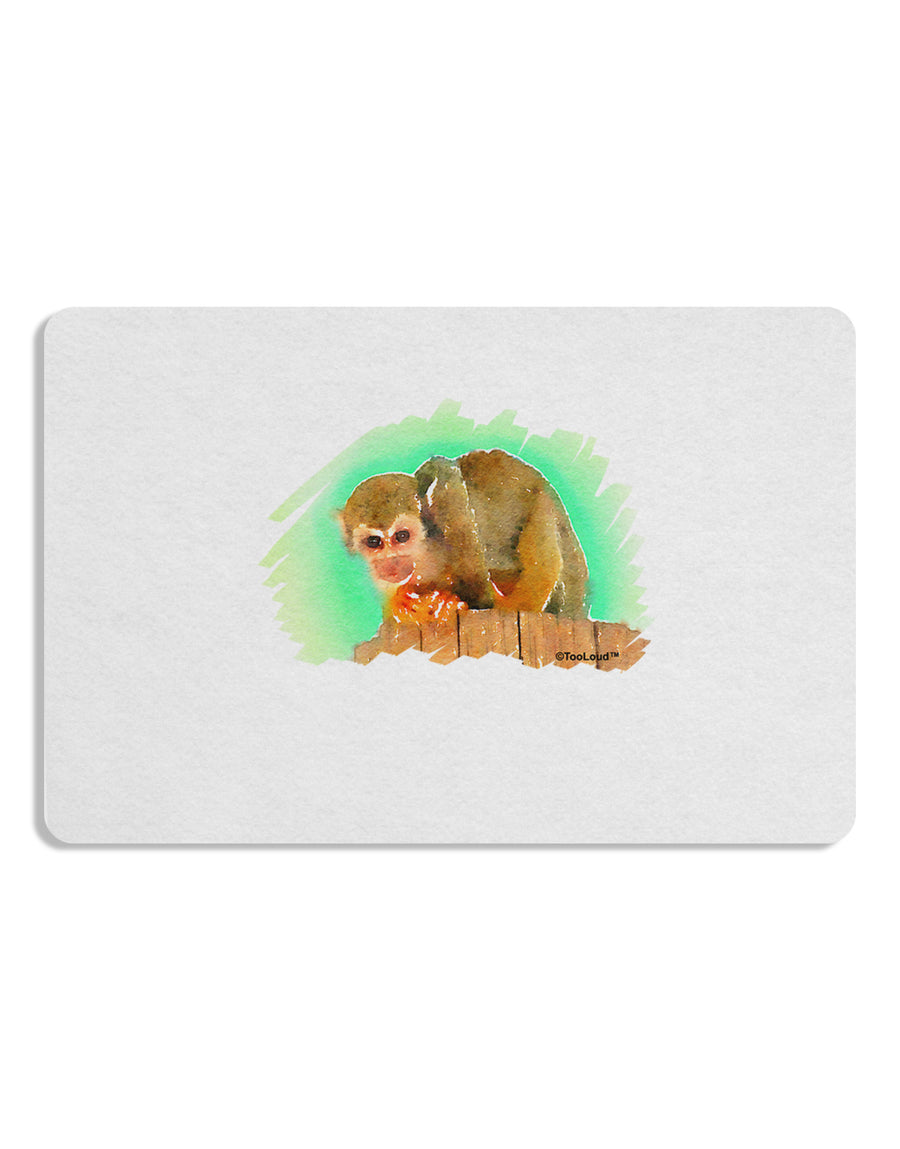 Squirrel Monkey Watercolor Placemat Set of 4 Placemats-Placemat-TooLoud-White-Davson Sales