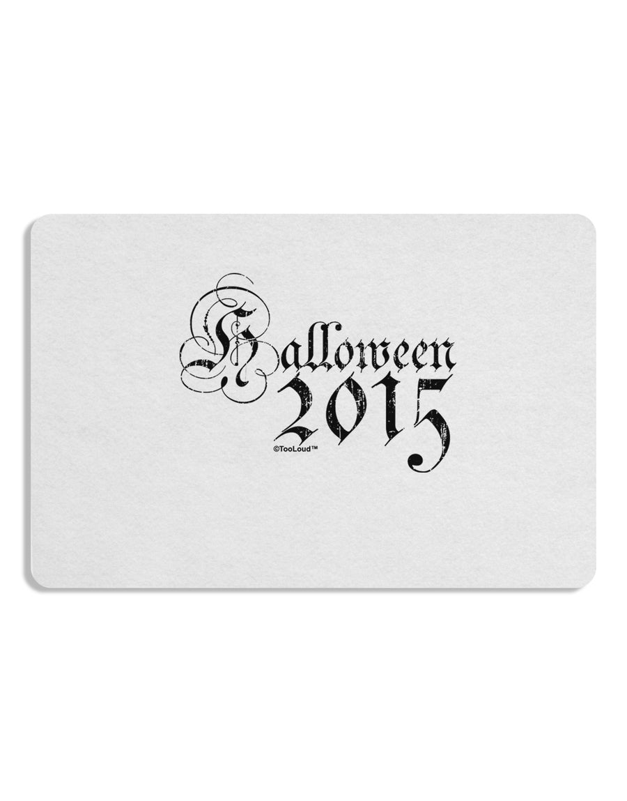 Halloween 2015 Script Distressed Placemat Set of 4 Placemats-Placemat-TooLoud-White-Davson Sales