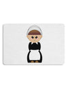 Cute Pilgrim Girl Thanksgiving 12 x 18 Placemat Set of 4 Placemats-Placemat-TooLoud-White-Davson Sales