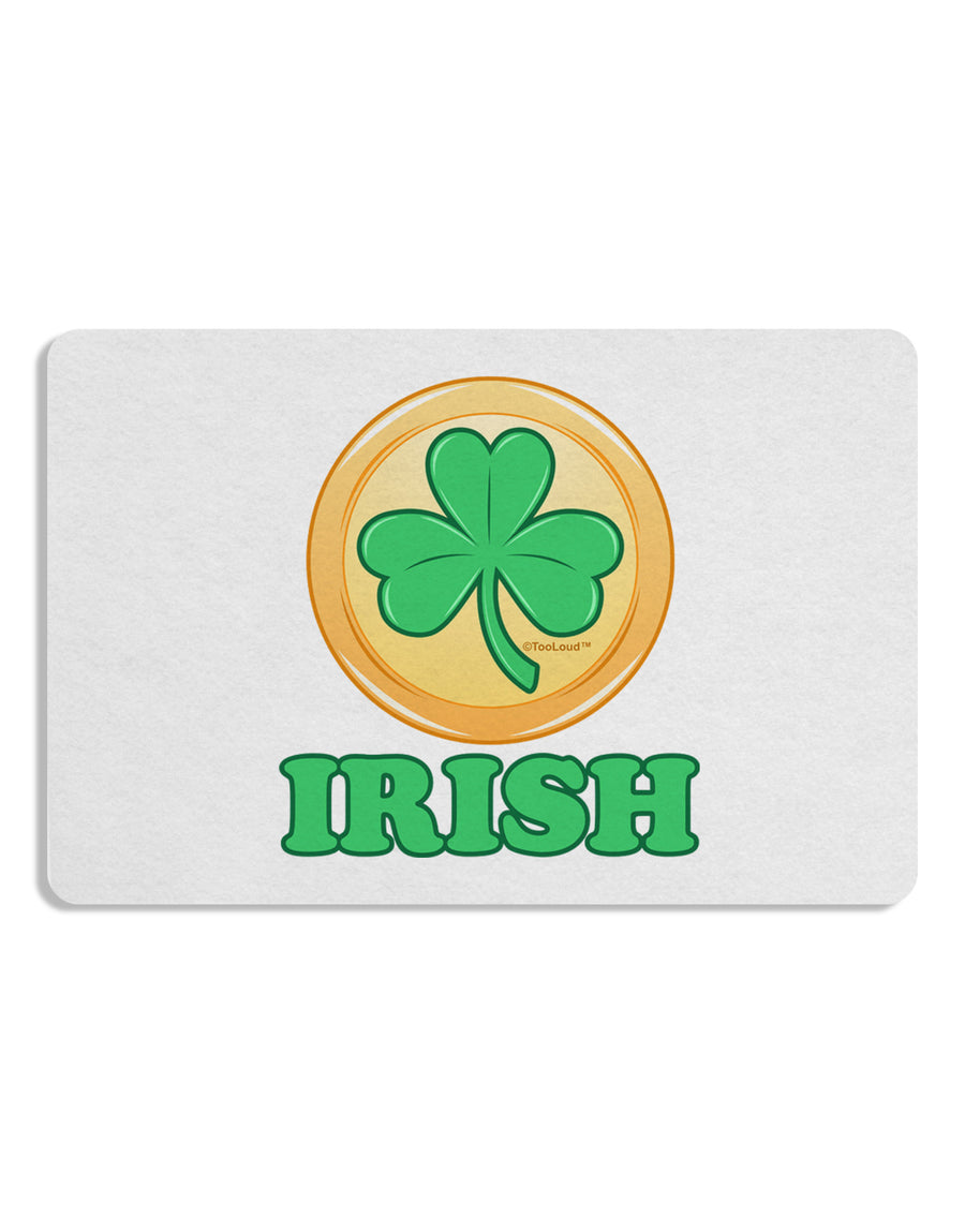 Shamrock Button - Irish Placemat by TooLoud Set of 4 Placemats-Placemat-TooLoud-White-Davson Sales