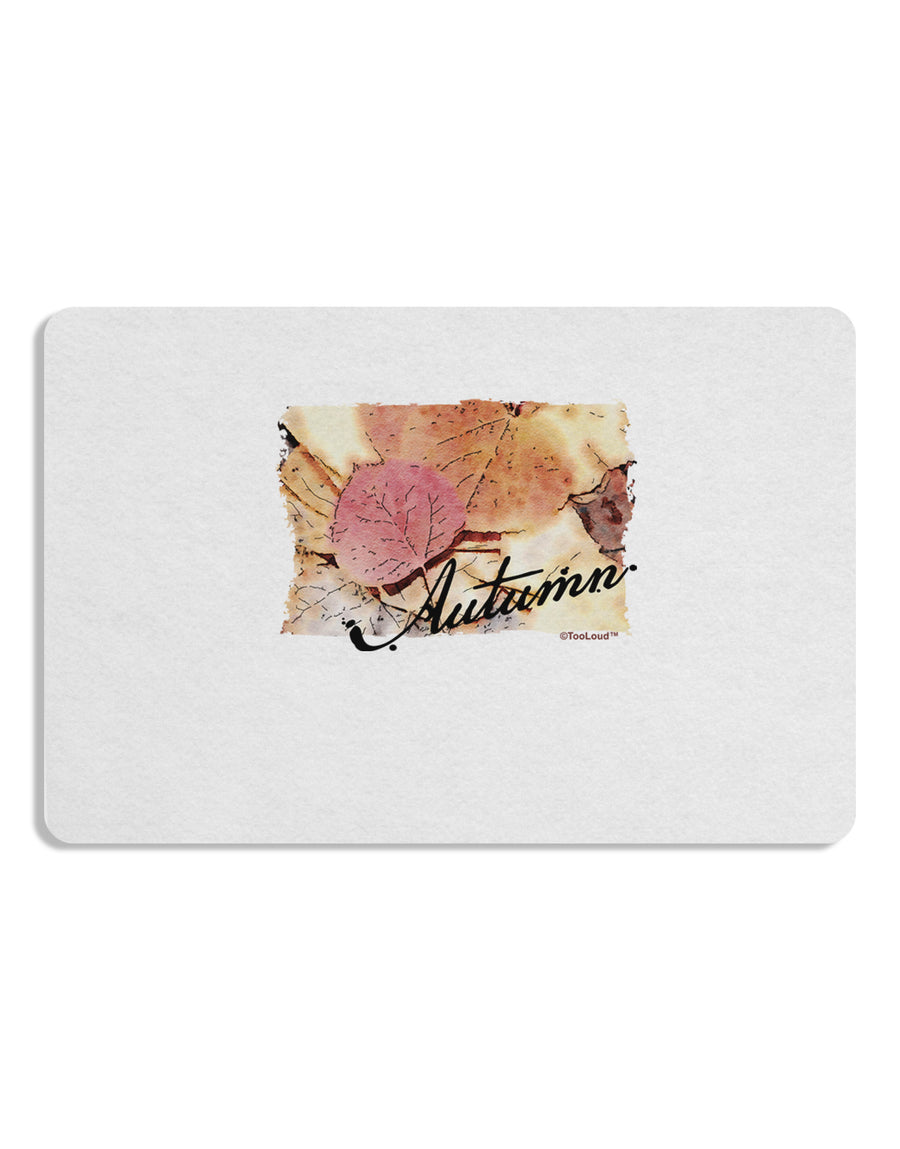 Colorado - Autumn WaterColor Text Placemat Set of 4 Placemats-Placemat-TooLoud-White-Davson Sales