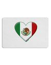 Mexican Flag Heart - Beveled Placemat by TooLoud Set of 4 Placemats-Placemat-TooLoud-White-Davson Sales