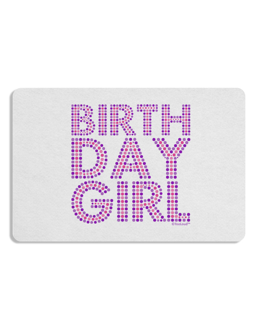 Birthday Girl - Pink and Purple Dots Placemat by TooLoud Set of 4 Placemats-Placemat-TooLoud-White-Davson Sales