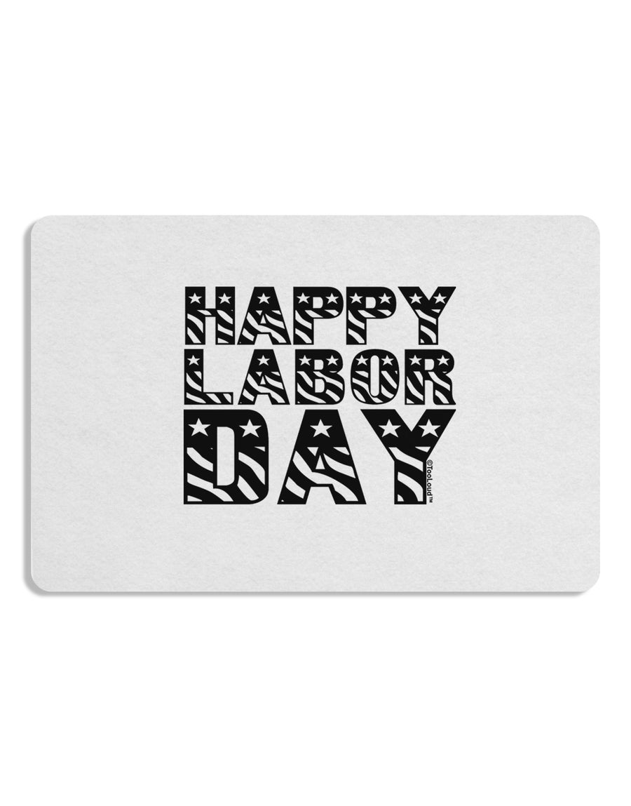 Happy Labor Day Text Placemat Set of 4 Placemats-Placemat-TooLoud-White-Davson Sales