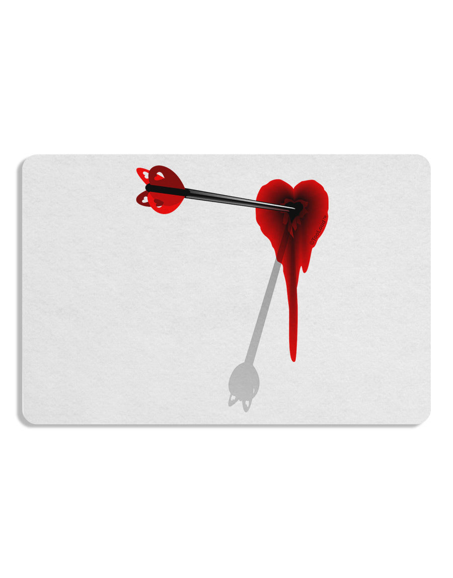 Cupid's Arrow Heart Shot Wound Placemat Set of 4 Placemats-Placemat-TooLoud-White-Davson Sales