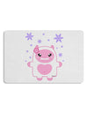 Cute Abominable Snowman Girl Yeti - Christmas 12 x 18 Placemat Set of 4 Placemats-Placemat-TooLoud-White-Davson Sales