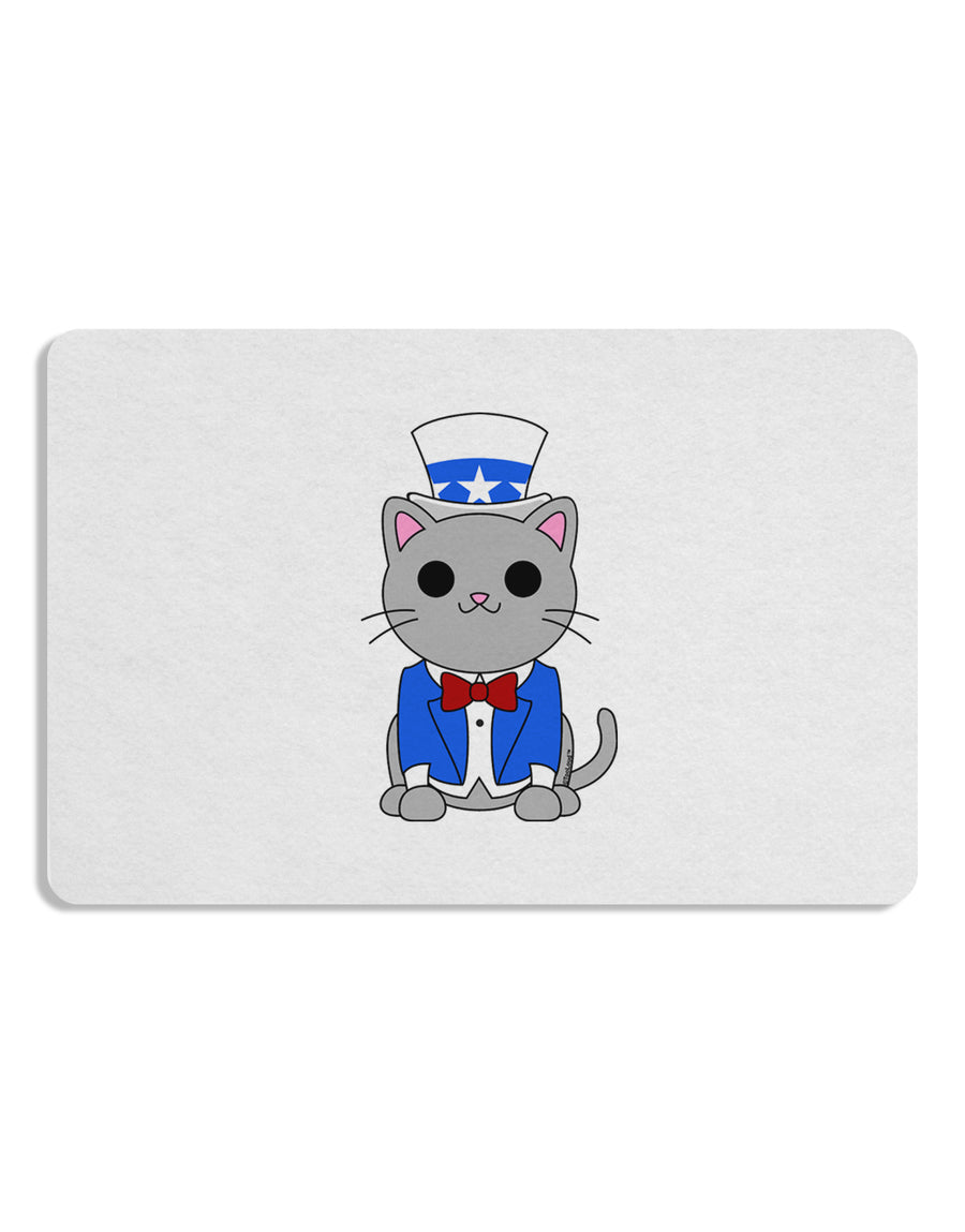 Patriotic Cat Placemat by TooLoud Set of 4 Placemats-Placemat-TooLoud-White-Davson Sales