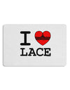 I Love Heart Lace Placemat Set of 4 Placemats-Placemat-TooLoud-White-Davson Sales