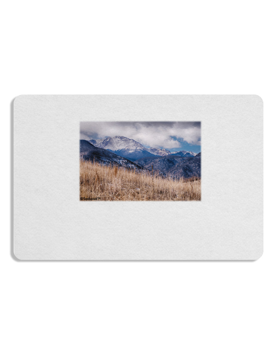 Pikes Peak CO Mountains Placemat by TooLoud Set of 4 Placemats-Placemat-TooLoud-White-Davson Sales