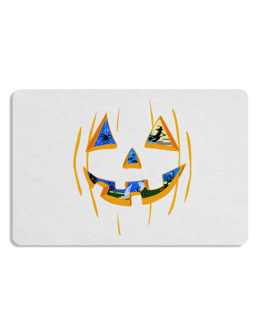 Jack O Lanterns Point of View Pumpkin 12 x 18 Placemat Set of 4 Placemats-Placemat-TooLoud-White-Davson Sales