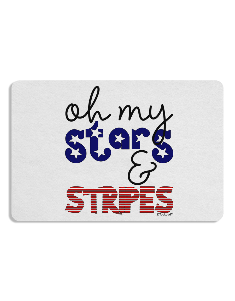 Oh My Stars and Stripes - Patriotic Design Placemat Set of 4 Placemats-Placemat-TooLoud-White-Davson Sales