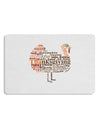 Turkey Typography Placemat Set of 4 Placemats-Placemat-TooLoud-White-Davson Sales