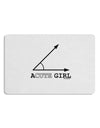 Acute Girl Placemat Set of 4 Placemats-Placemat-TooLoud-White-Davson Sales