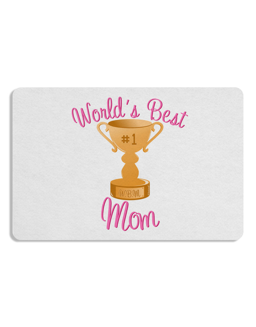 World's Best Mom - Number One Trophy Placemat by TooLoud Set of 4 Placemats-Placemat-TooLoud-White-Davson Sales