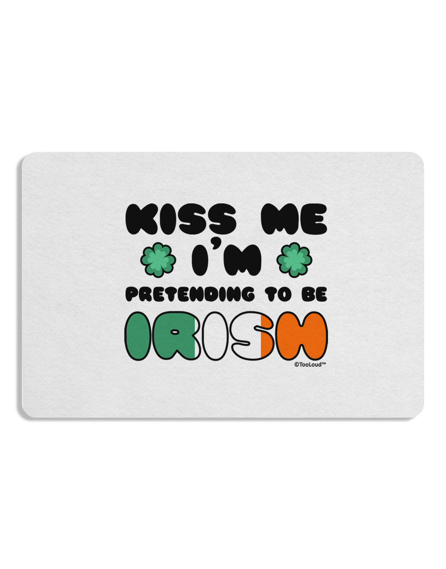 Kiss Me I'm Pretending to Be Irish Placemat by TooLoud Set of 4 Placemats-Placemat-TooLoud-White-Davson Sales