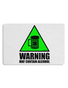 Warning May Contain Alcohol Placemat by TooLoud Set of 4 Placemats-Placemat-TooLoud-White-Davson Sales