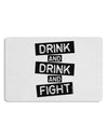 Drink and Drink and Fight Placemat Set of 4 Placemats-Placemat-TooLoud-White-Davson Sales