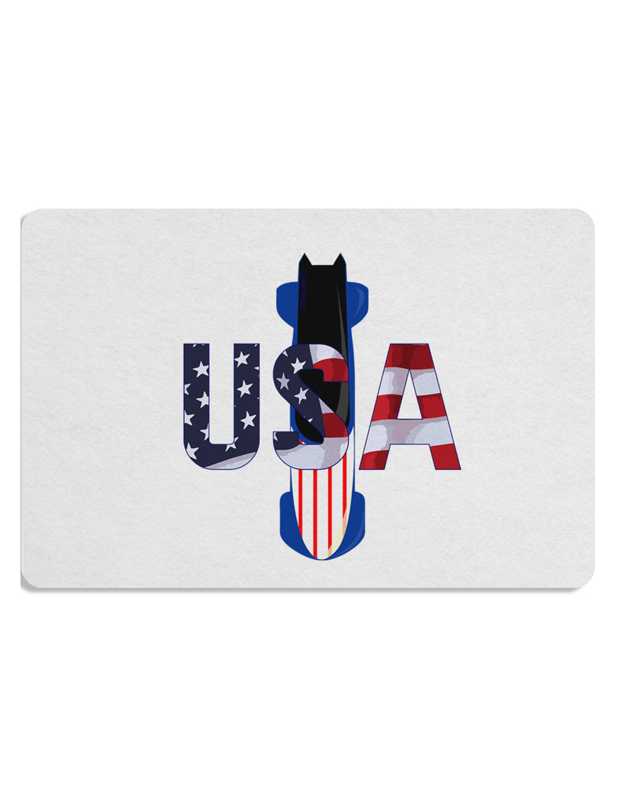 USA Bobsled Placemat by TooLoud Set of 4 Placemats-Placemat-TooLoud-White-Davson Sales