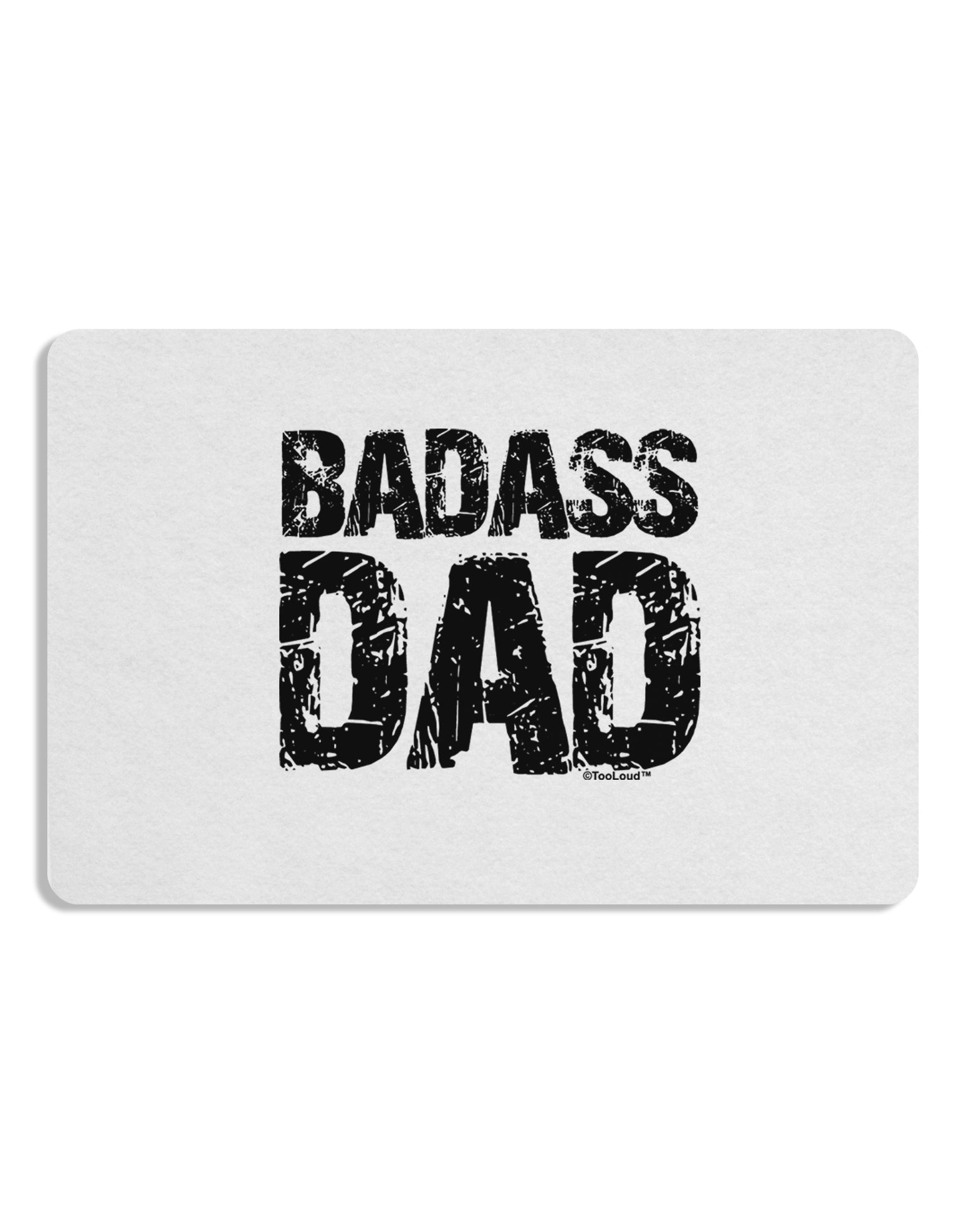 Badass Dad Placemat by TooLoud Set of 4 Placemats-Placemat-TooLoud-White-Davson Sales