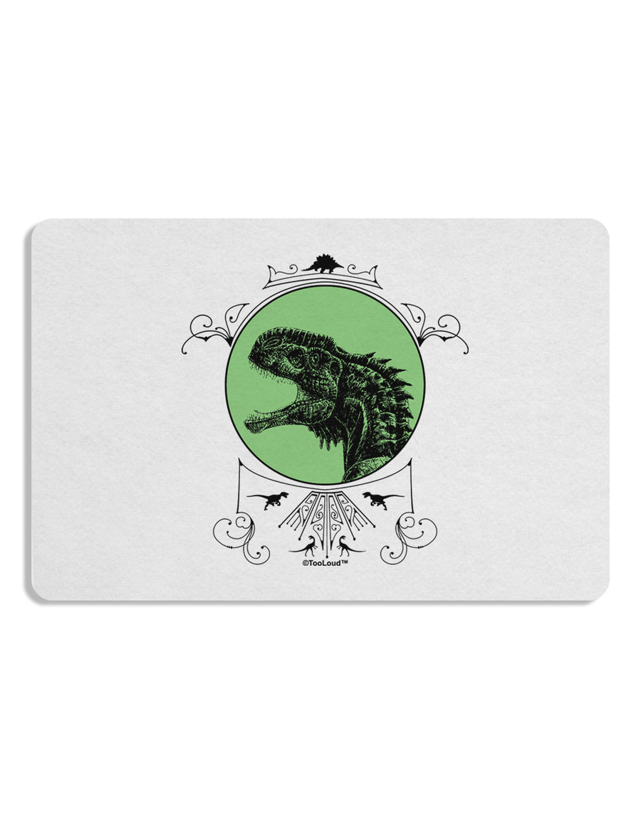 Jurassic Dinosaur Face Placemat by TooLoud Set of 4 Placemats-Placemat-TooLoud-White-Davson Sales