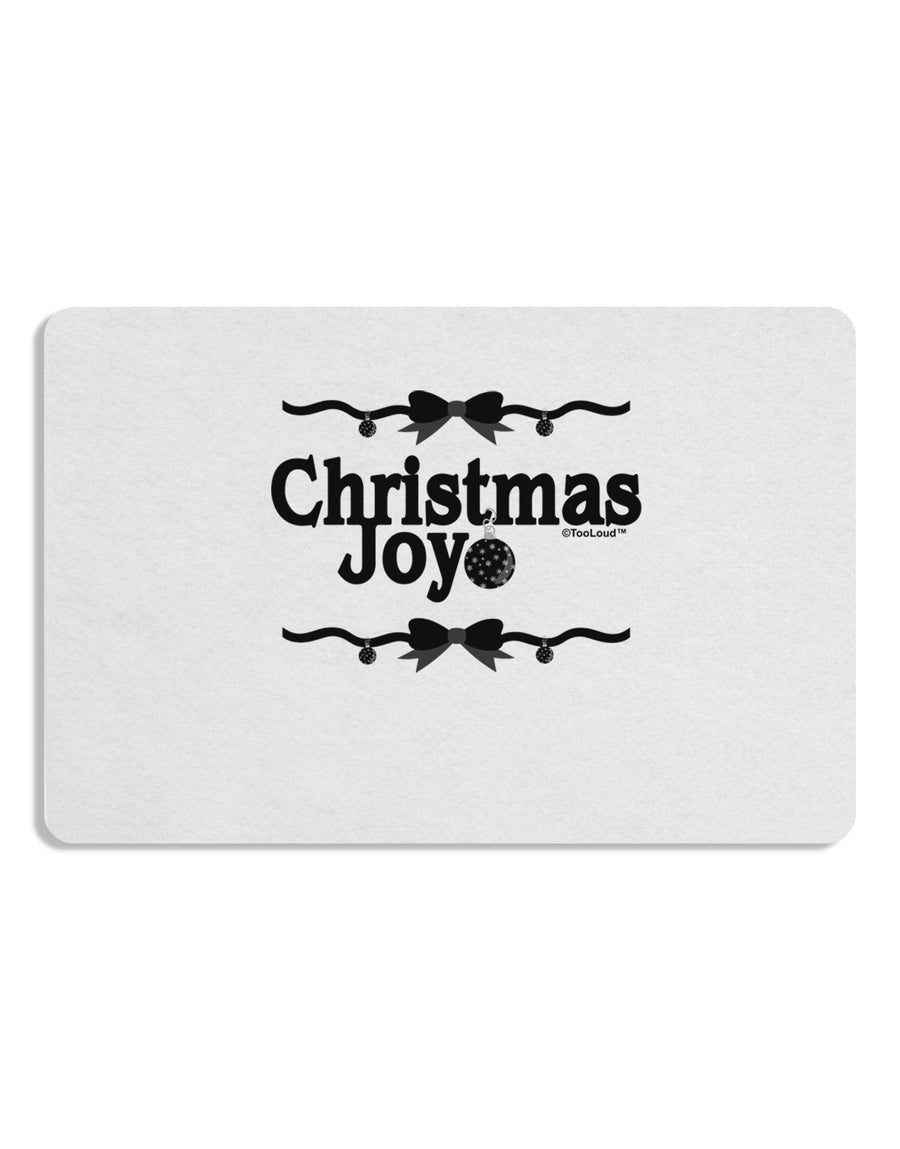 Christmas Joy BnW Placemat Set of 4 Placemats-Placemat-TooLoud-White-Davson Sales