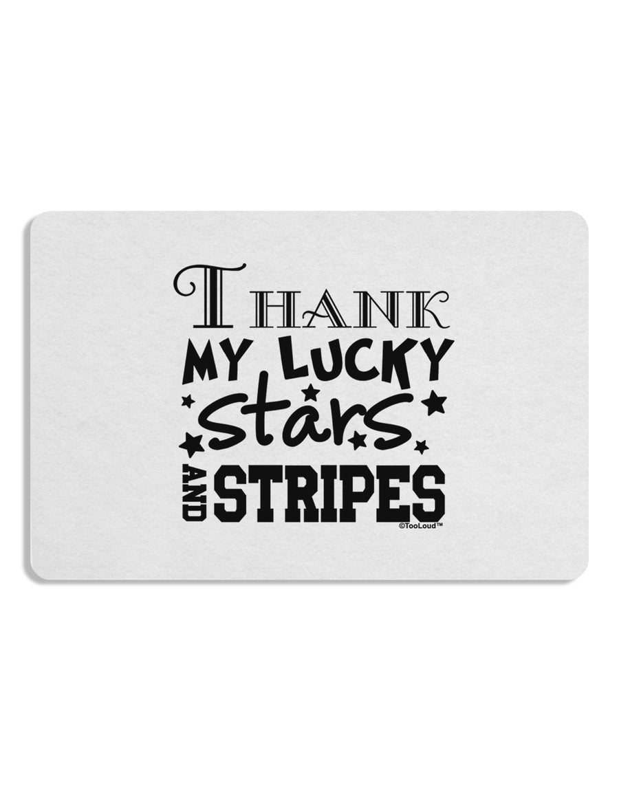 Thank My Lucky Stars and Stripes Placemat by TooLoud Set of 4 Placemats-Placemat-TooLoud-White-Davson Sales