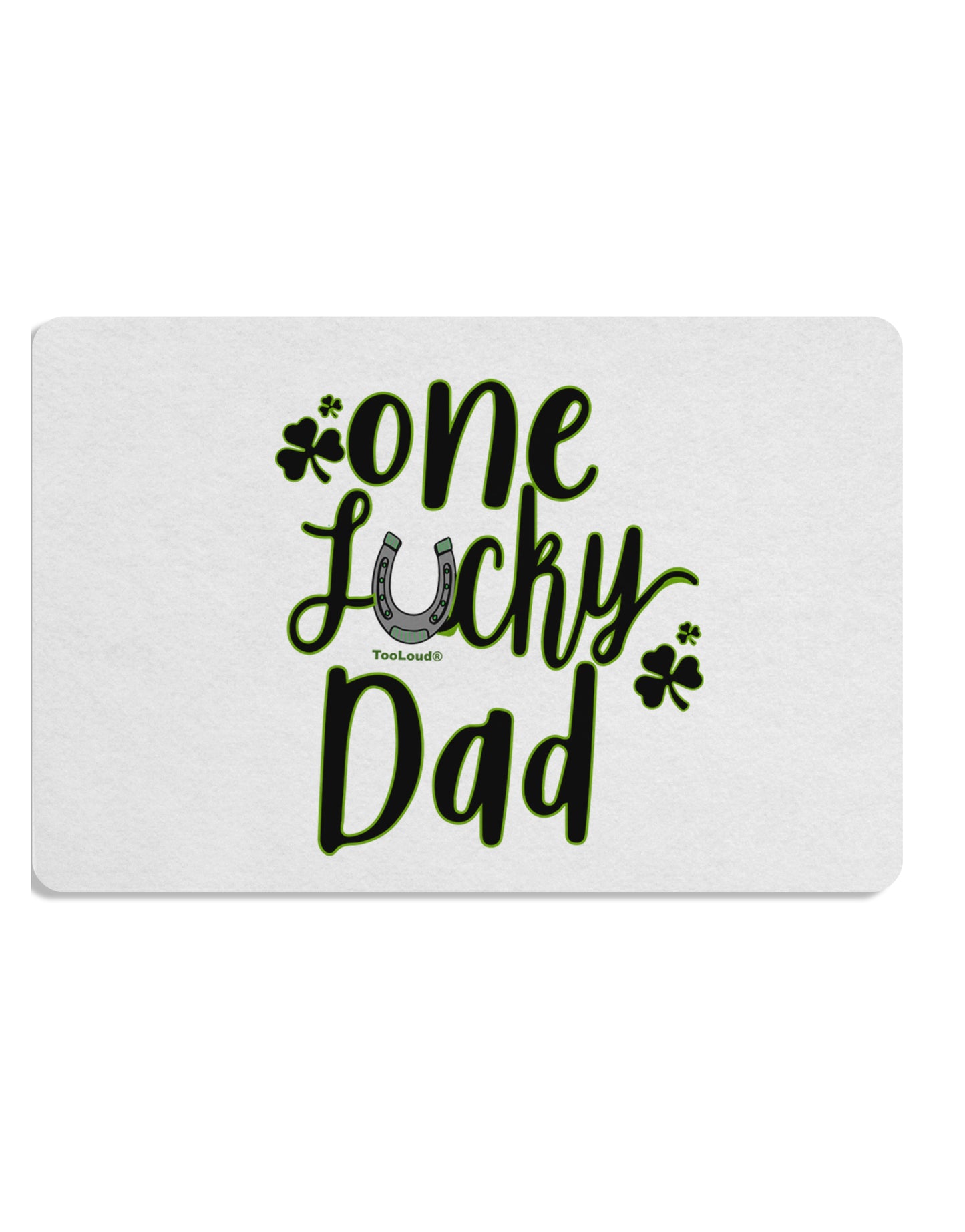 TooLoud One Lucky Dad Shamrock Placemat Set of 4 Placemats Multi-pack-Placemat-TooLoud-Davson Sales