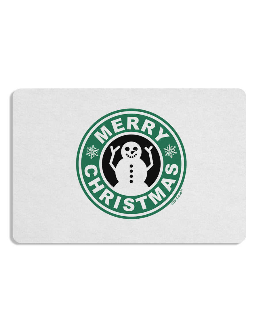 Merry Christmas Latte Logo Placemat Set of 4 Placemats-Placemat-TooLoud-White-Davson Sales