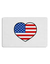American Flag Heart Design Placemat by TooLoud Set of 4 Placemats-Placemat-TooLoud-White-Davson Sales