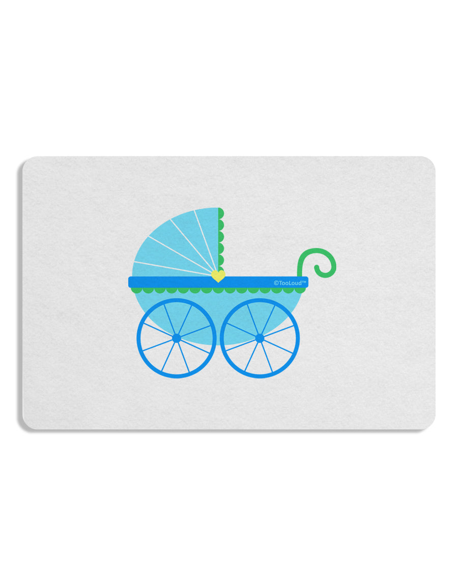 Baby Boy Carriage Placemat Set of 4 Placemats-Placemat-TooLoud-White-Davson Sales