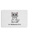 Dr Whiskerson MD - Cute Cat Design 12 x 18 Placemat by TooLoud Set of 4 Placemats-Placemat-TooLoud-White-Davson Sales