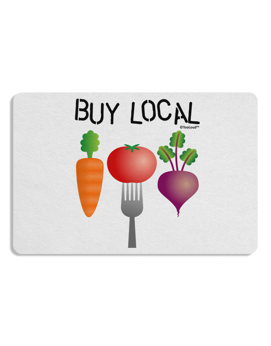 Buy Local - Vegetables Design Placemat Set of 4 Placemats-Placemat-TooLoud-White-Davson Sales